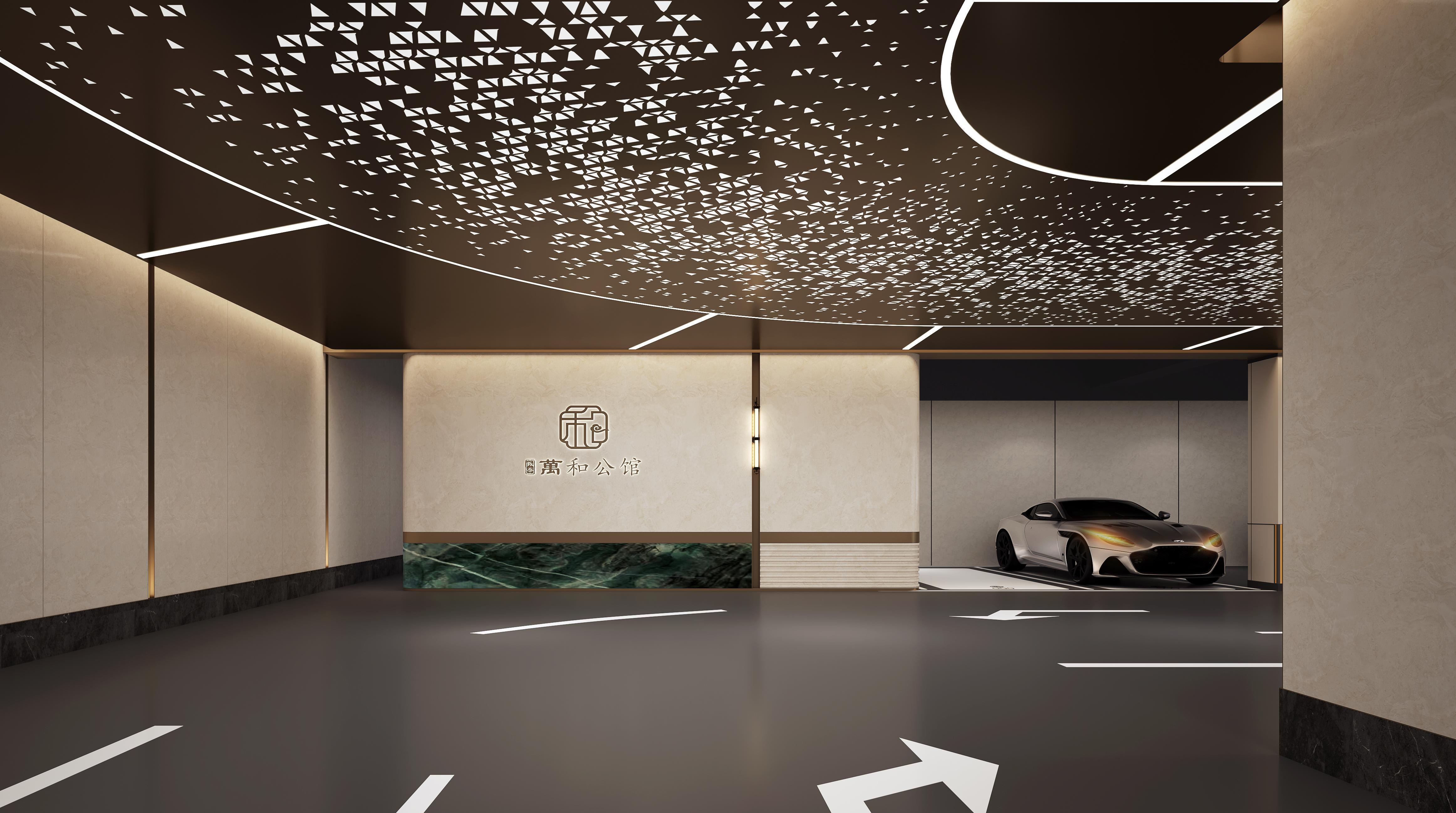 东晖设计 地下车库 光厅 公区设计