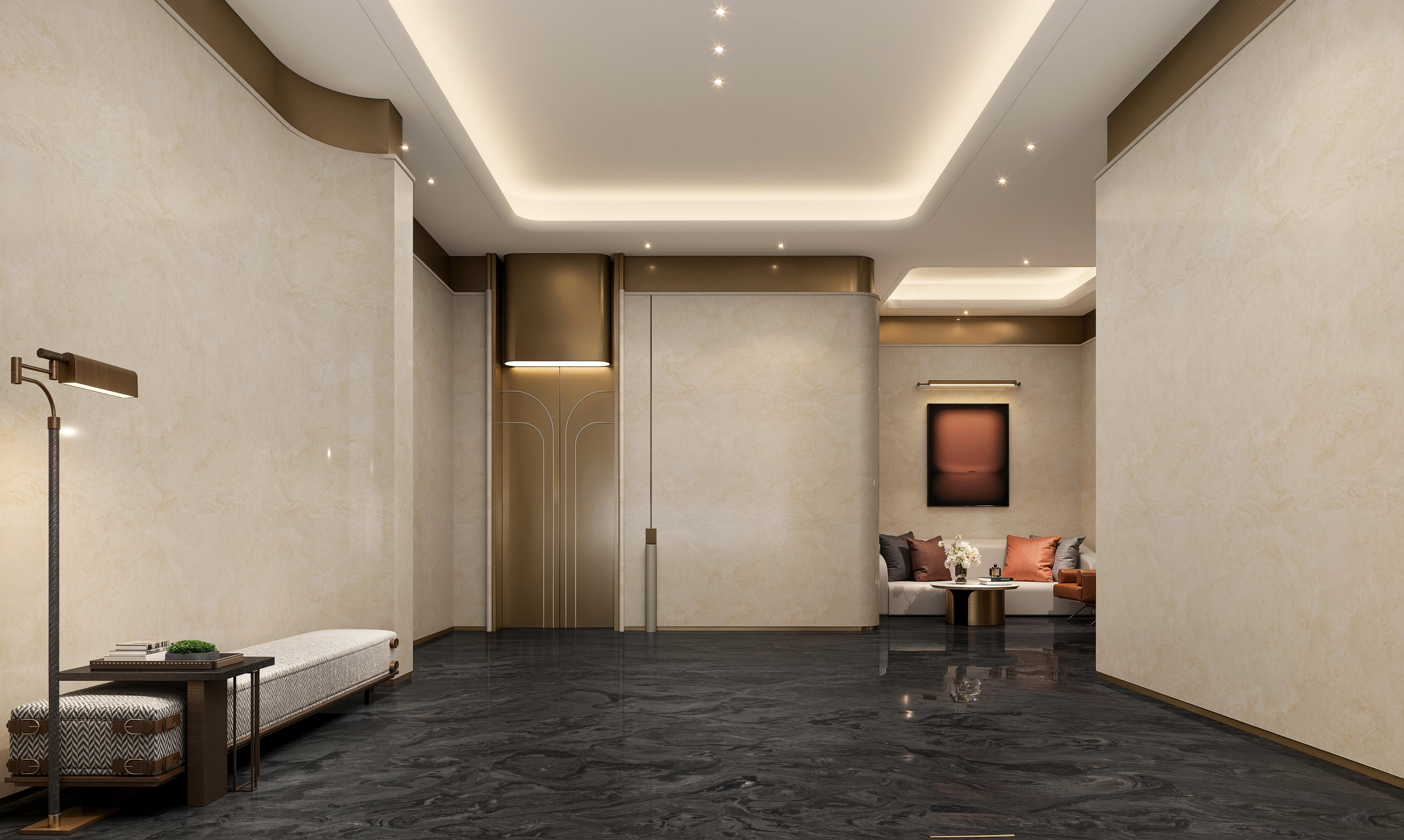 东晖设计 地下车库 光厅 公区设计